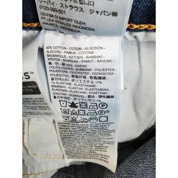 Levis Size 36X32 Mens 502 Blue Denim 5 Pocket Logo Tag Jeans - Picture 4 of 13